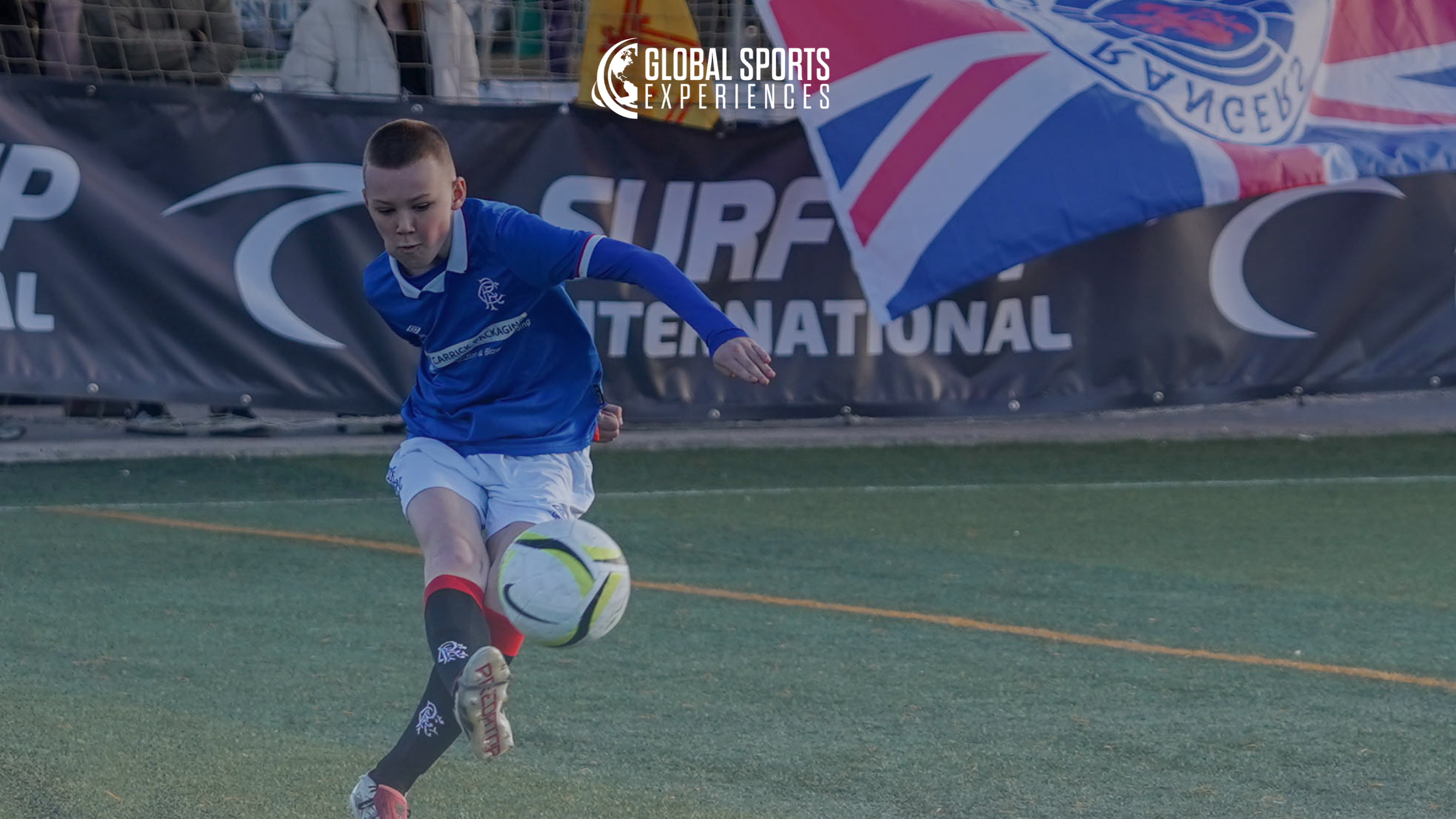 Youth soccer team competing abroad with Global Sports Experiences